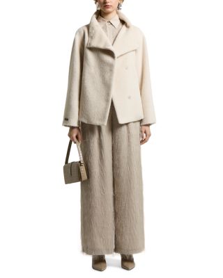 Stand Collar Snap Closure Coat