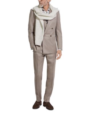 Silk, Cotton & Cashmere Stripe Regular Fit Dress Shirt