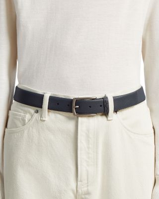 Men's Grained Leather Belt