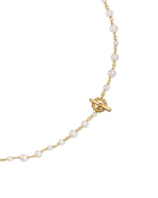 Pearl Classics Toggle Chain Necklace in 18K Yellow Gold, 4.5mm