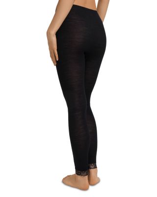 Woolen Lace Trim Leggings