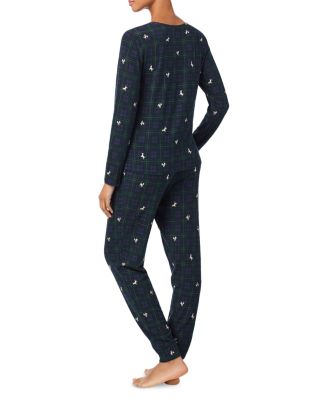 Long Sleeve Henley Jogger Pants Pajama Set