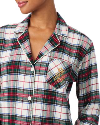 Long Sleeve Notch Collar Pajama Set