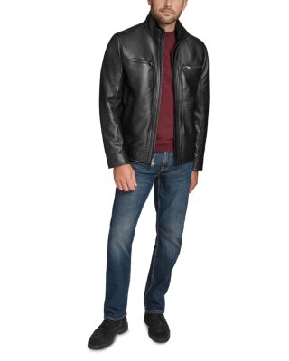 Winton Leather Bomber Jacket
