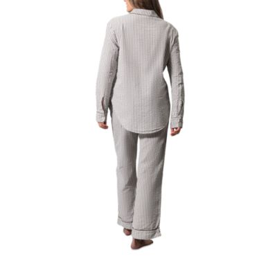 Matteo Striped Seersucker Pajama Set