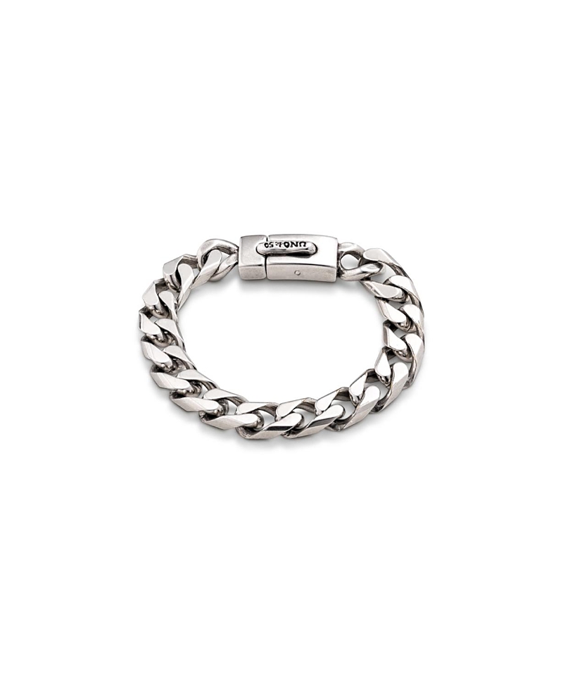 Unode50 Curb Link Bayonet Bracelet In Gray