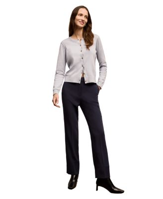  Cotton Silk Knit Mel Pointelle Cardigan