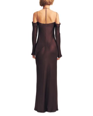 La Lune Off-the-Shoulder Tie Maxi Dress