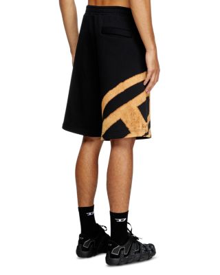 P-Crow-Bleach Cotton TK" Shorts