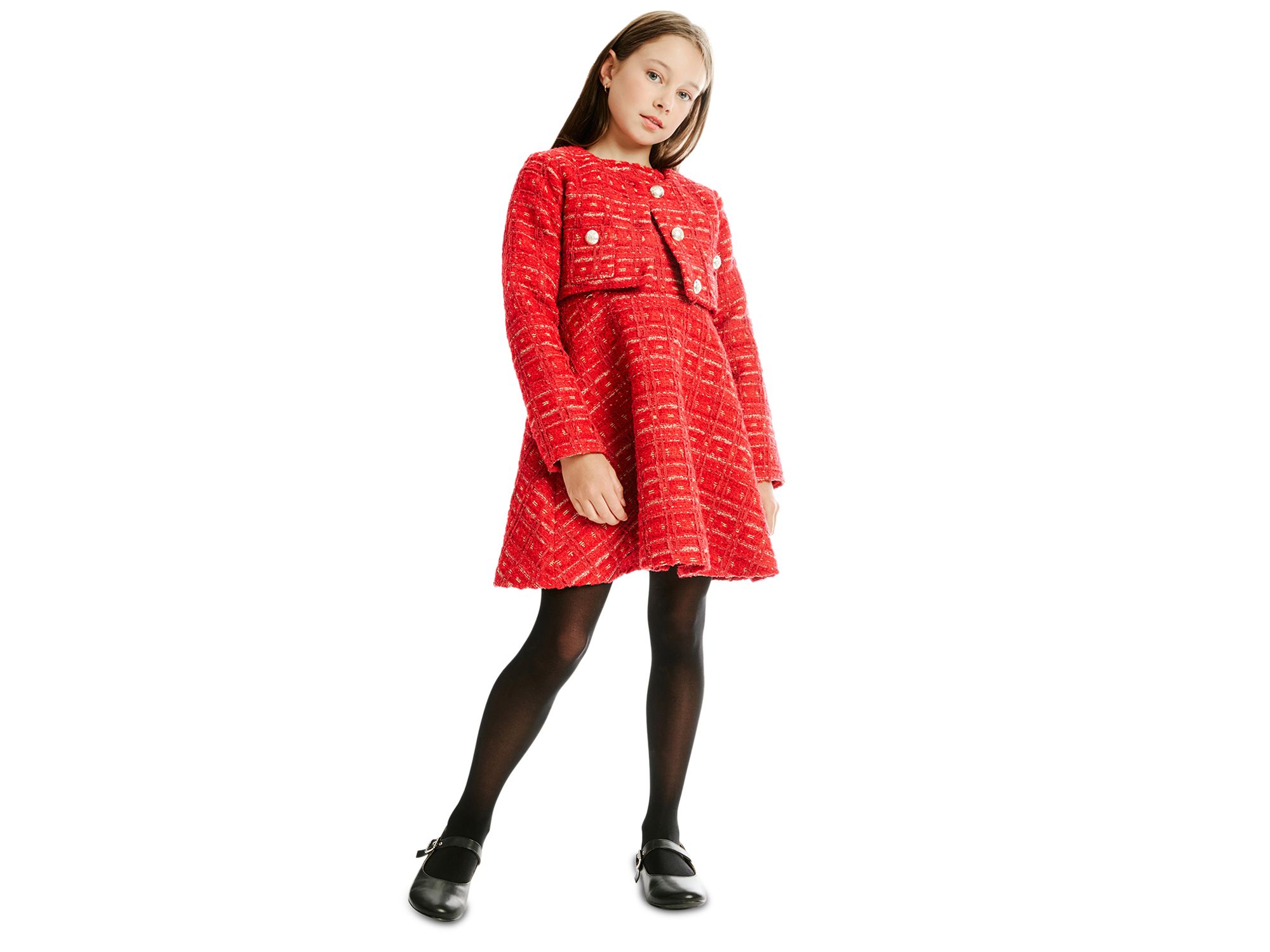Bardot Girls' Sutton Boucle Crop Jacket - Little Kid, Big Kid — Image 7