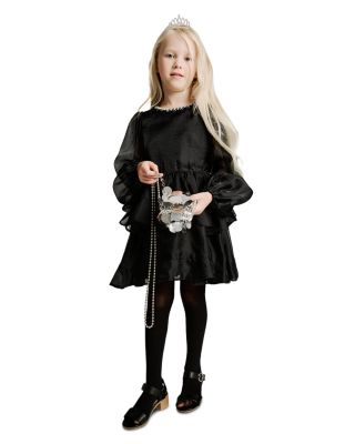 Girls' Wednesday Organza Trim Dress - Big Kid