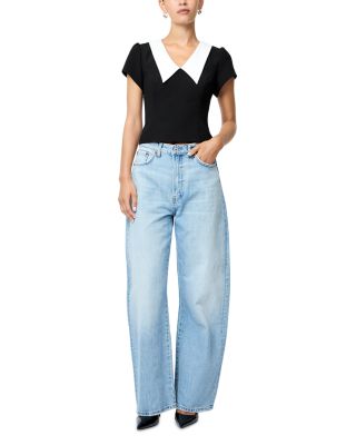 Azra Oversized Collar Top