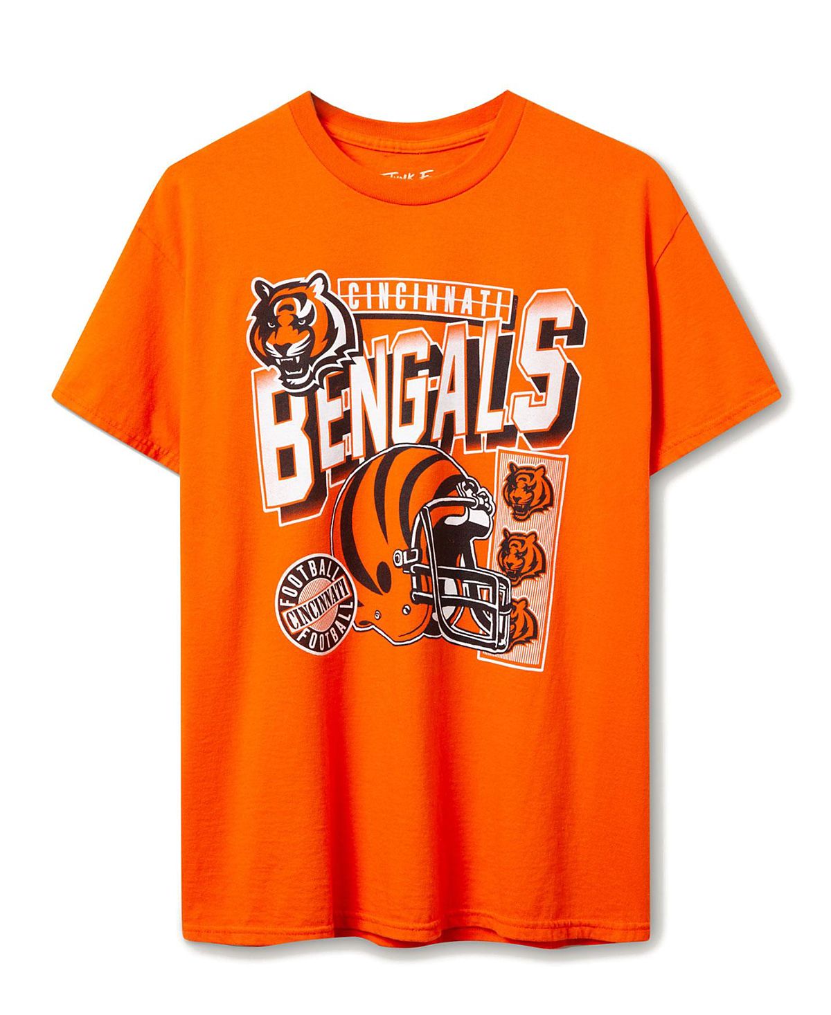 Junk Food Clothing Unisex Nfl Cincinnati Bengals Checkdown Flea Market Tee