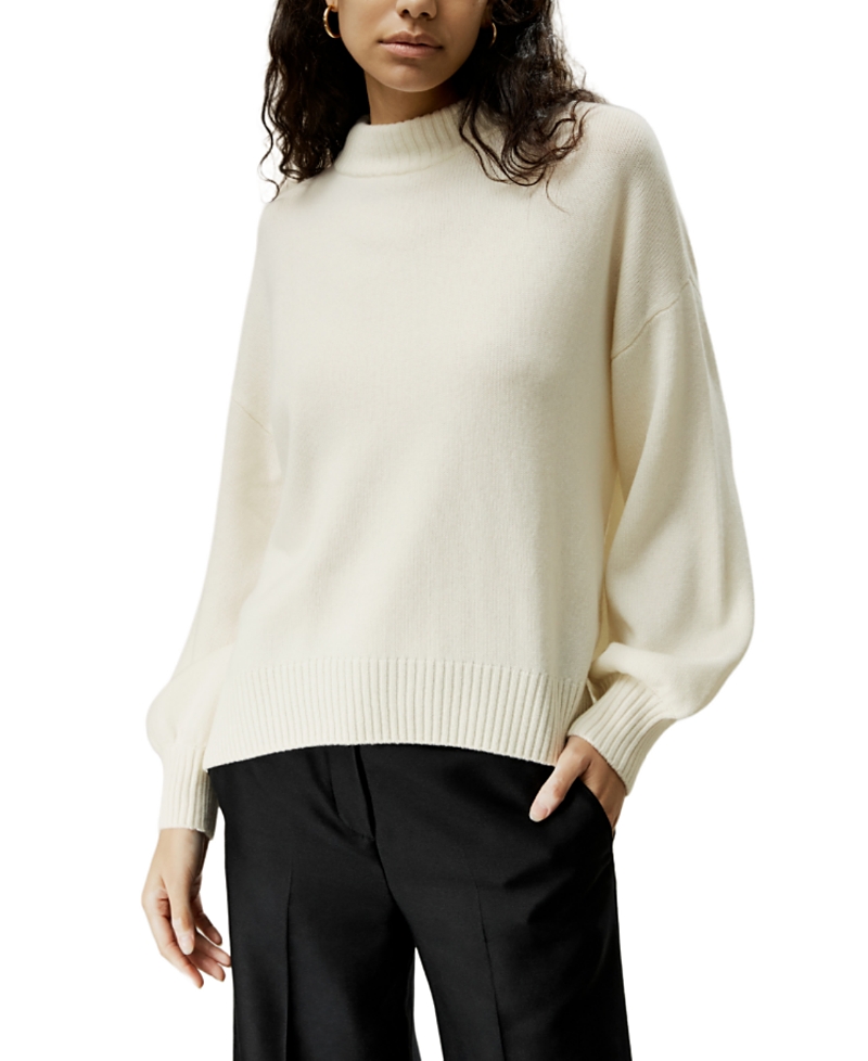 Lilysilk Cape Sweater In White