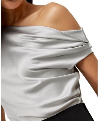 Boat Neck Silk Top