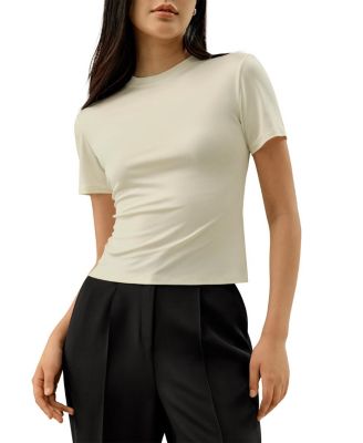 Slim Fitted Silk Jersey Tee
