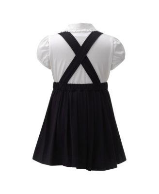 Girls' Eloise Jersey Blouse & Pinafore Set - Little Kid, Big Kid