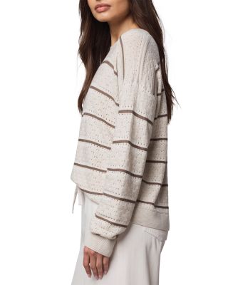 Georgie Pointelle Stripe Sweater