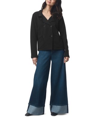 French Terry Double Breasted Blazer