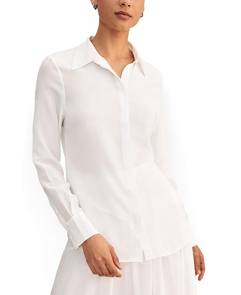 Lilysilk Classic Comfort Silk Shirt In White