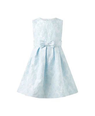 Girls' Blue Floral Damsk Dress - Little Kid, Big Kid