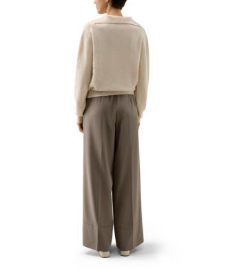 Ribbed Cashmere Polo Sweater