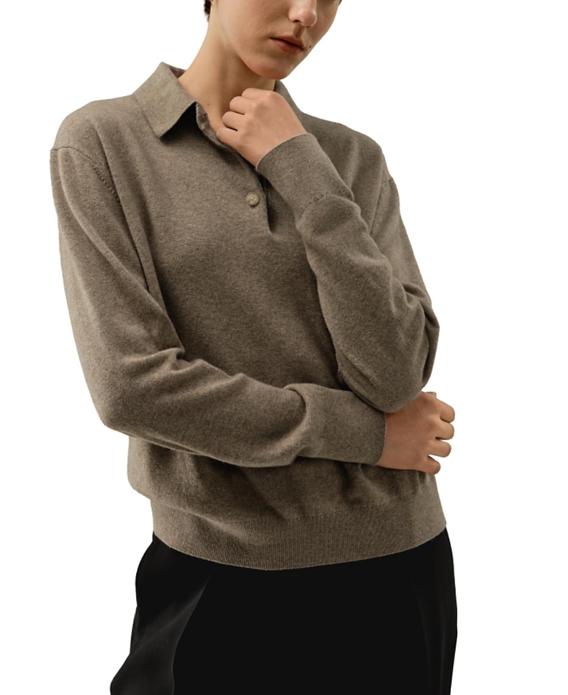 Lilysilk Baby Cashmere Polo Shirt