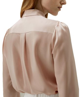 Women's Bow-tie Neck Silk Blouse