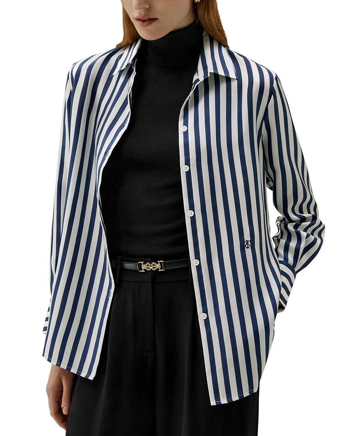 Lilysilk Amalfi Stripe Silk Shirt