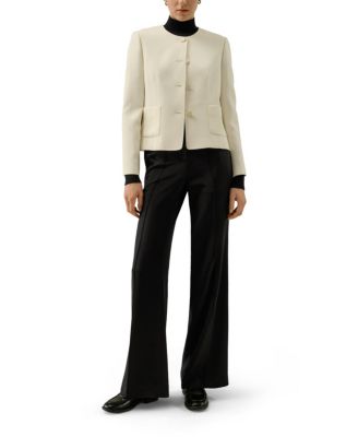 Tailored Silk Boxy Jacket