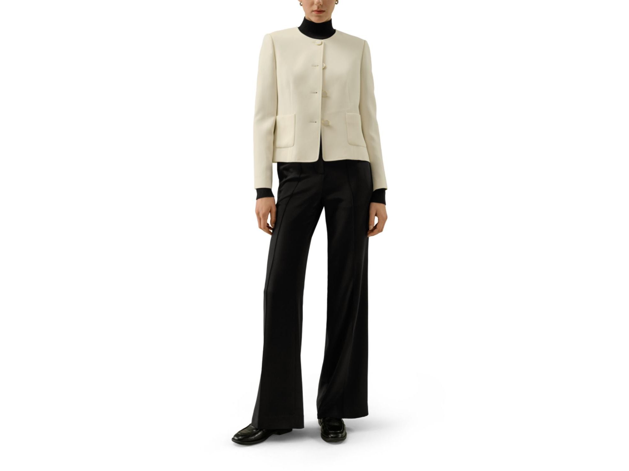 Tailored Silk Boxy Jacket — Image 6