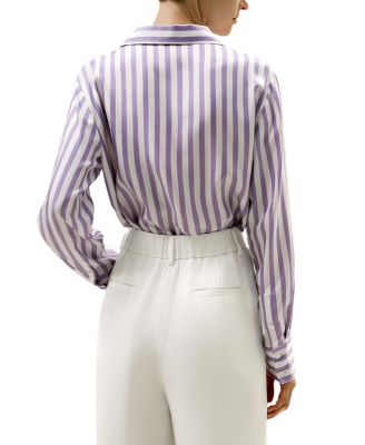 Amalfi Stripe Silk Shirt