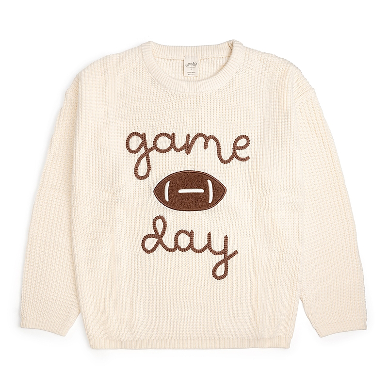 Sweet Wink Girls' Game Day Knit Sweater - Big Kid