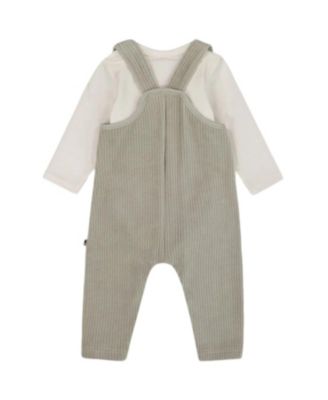 Boys' Onesie and Stretchy Corduroy Overalls Set - Baby