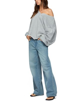 Winfred Oversized V Neck Sweatshirt