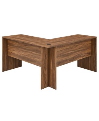 Venture L-Shaped Wood Office Desk