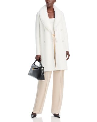 Faux Fur Collar Milano Stitch Jacket