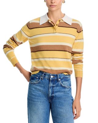 Cashmere Striped Rugby Sweater