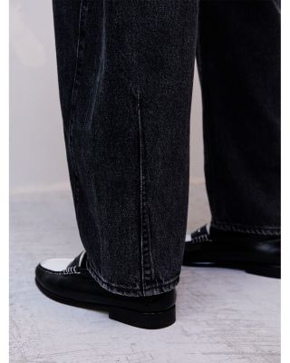 Baggy Dad High Rise Barrel Jeans in Rebel Edge