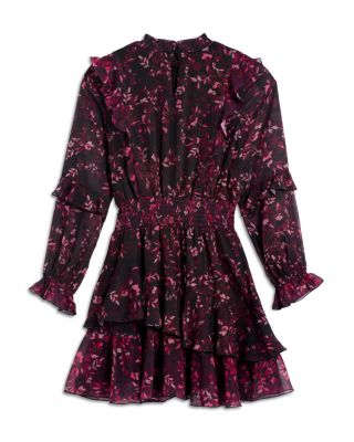 Girls' Long Sleeve Smocked Dress, Little Kid, Big Kid - Exclusive 