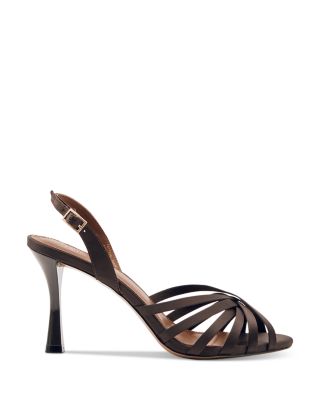 Women's Larissa Chocolate Satin High Heel Sandals 