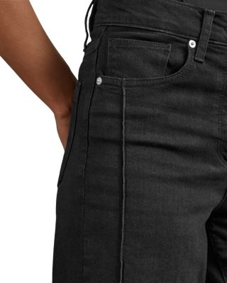 Heather High Rise Wide Leg Jeans in Black