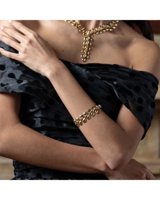 Golden Laurel Link Bracelet