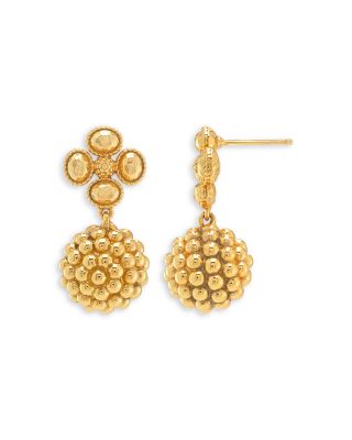 Berry Clover Drop Earrings