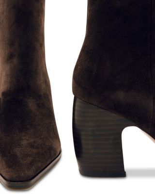 Women's Amy Suede Block Heel Ankle Boots