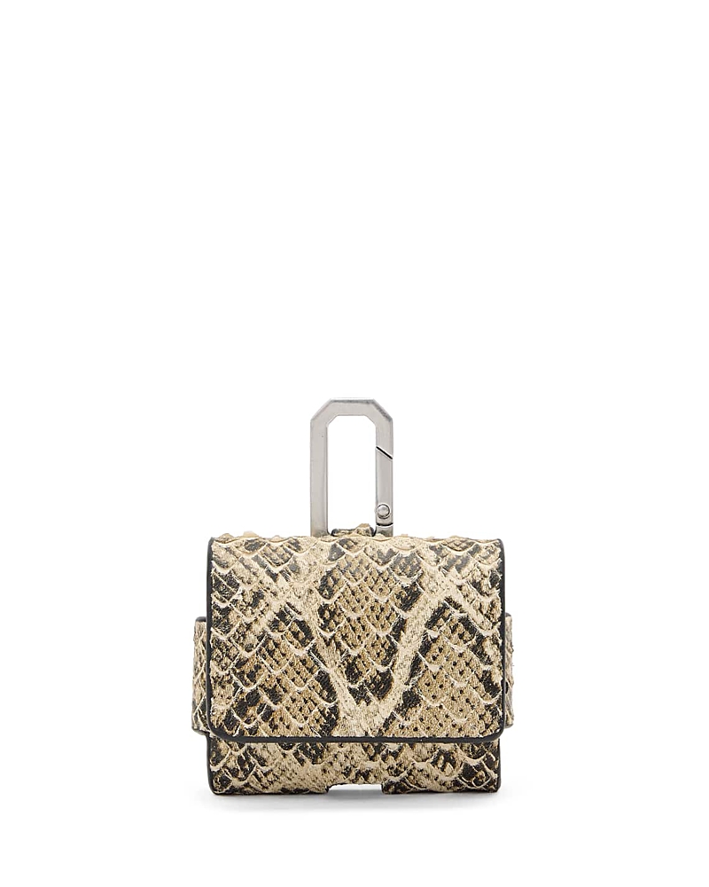 Allsaints Snake Embossed Airpods Case In Multi