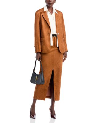 Meg Center Slit Midi Skirt