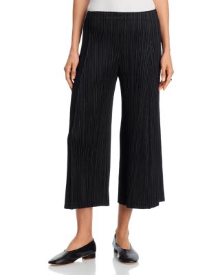 Pliss&eacute; Wide Leg Pants