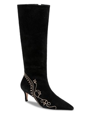 Women's Casey Embroidered Suede Tall Boots