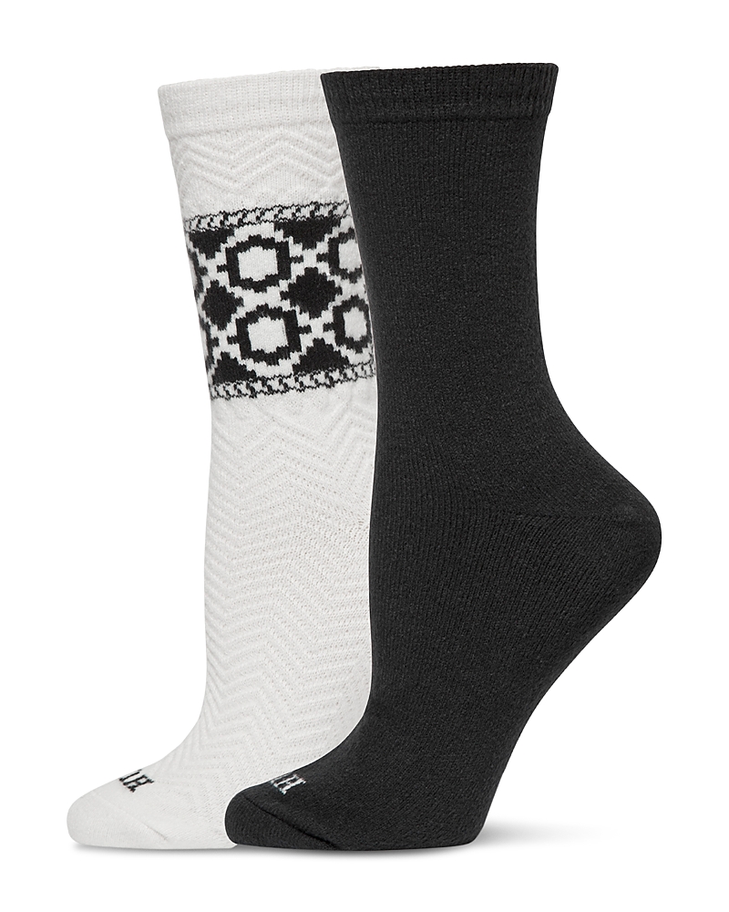 Hue Diamond Socks, Pack Of 2 In White
